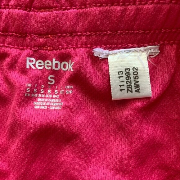 Reebok Running Shorts Pink w/ Black Polka Dots Sz S 80E - Picture 8 of 8